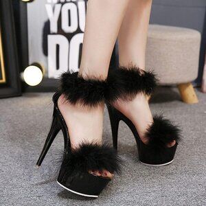 Fluffy Super High Heels